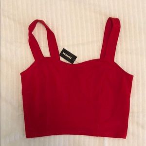 Red M Express crop top